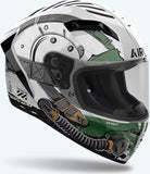 Full-Face Motorcycle Helmet Airoh Connor - Cnal17 Thermoplastic Hrt Gloss Alligator Size Xs