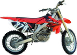 Complete Non-Catalytic Exhaust System With Sound Certification Albus Ceramic White Aluminium - Gpr Compatible With Honda Crf 250 R (2006-2009)