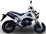 Complete Exhaust System Without Catalytic Converter And Without Sound Certification Furore Aluminium Black - Gpr Compatible With Honda Msx 125 Grom (2013-2017)