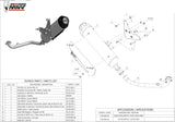 Complete Non-Catalytic Exhaust System With Sound Certification Urban Stainless Steel - Mivv Compatible With Piaggio Beverly 125 (2010-2012)