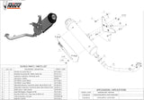 Complete Non-Catalytic Exhaust System With Sound Certification Urban Stainless Steel - Mivv Compatible With Piaggio Beverly 300 (2010-2013)