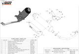 Complete Non-Catalytic Exhaust System With Sound Certification Urban Stainless Steel - Mivv Compatible With Piaggio Beverly 250 (2004-2007)