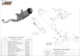 Complete Non-Catalytic Exhaust System With Sound Certification Urban Stainless Steel - Mivv Compatible With Piaggio X9 250 (2006)