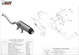 Complete Catalytic Exhaust System With Sound Certification Urban Stainless Steel - Mivv Compatible With Suzuki An 250 Burgman (2003-2006)