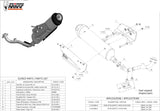 Complete Catalytic Exhaust System With Sound Certification Urban Stainless Steel - Mivv Compatible With Yamaha X-City 250 (2007-2016)