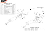 Dual Non-Catalytic Exhaust System With Sound Certification Gp Steel Black - Mivv Compatible With Ducati Monster 696 (2008-2014)