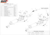 Dual Non-Catalytic Exhaust System With Sound Certification Gp Steel Black - Mivv Compatible With Ducati Monster 796 (2010-2014)