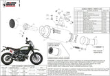 Catalytic Exhaust Tip With Sound Certification Gppro Steel Black - Mivv Compatible With Ducati Scrambler 800 (2015-2020)