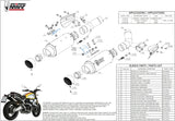 Dual Exhaust System With Sound Certification Gppro Steel Black - Mivv Compatible With Ducati Scrambler 1100 (2018-2020)