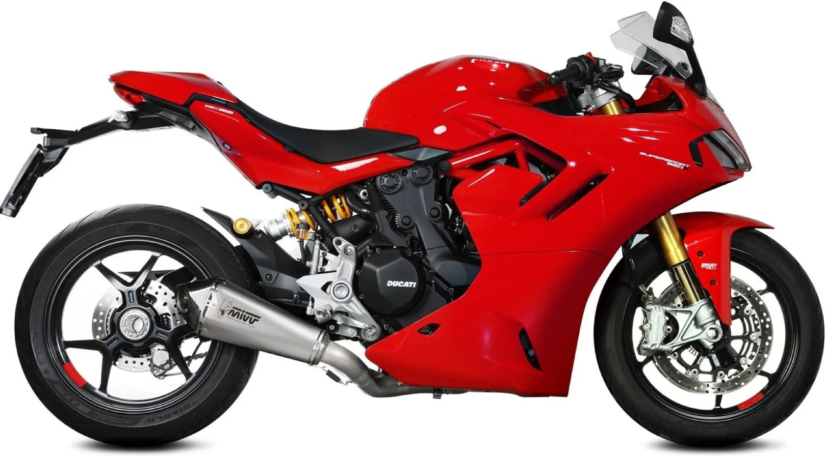 Catalytic Exhaust Tip With Sound Certification Delta Race Stainless Steel Carbon - Mivv Compatible With Ducati Supersport 950 - S (2021-2024)