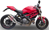 Dual Catalytic Exhaust Tips With Sound Certification Deeptone Stainless Steel - Gpr Compatible With Ducati Monster 1100 Evo (2011-2013)