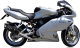 Dual Exhaust System With Sound Certification Furore Aluminium Black - Gpr Compatible With Ducati Super Sport 900 Ss (1998-2002)