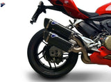 Dual Non-Catalytic Exhaust System With Sound Certification Force Carbon Carbon Cap - Termignoni Compatible With Ducati Panigale 959 (2016-2019)