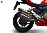 Dual Non-Catalytic Exhaust System With Sound Certification Force Titanium Carbon Cap - Termignoni Compatible With Ducati Panigale 959 (2016-2019)
