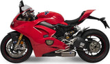 Dual Exhaust System Without Sound Certification Titanium Aluminium Cap - Termignoni Compatible With Ducati Panigale V4 (2018-2021)