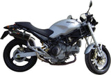 Dual Exhaust System With Sound Certification Furore Aluminium Black - Gpr Compatible With Ducati Monster 750 (2001-2003)
