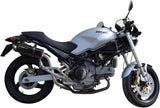 Dual Exhaust System With Sound Certification Furore Aluminium Black - Gpr Compatible With Ducati Monster 900 (2001-2003)