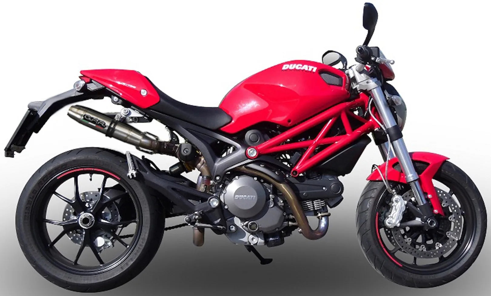 Dual Exhaust System With Sound Certification Deeptone Stainless Steel - Gpr Compatible With Ducati Monster 796 (2010-2014)