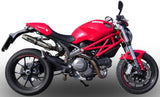 Dual Catalytic Exhaust Tips With Sound Certification Deeptone Stainless Steel - Gpr Compatible With Ducati Monster 796 (2010-2014)