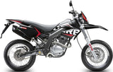 Exhaust Tip With Noise Certification Furore Aluminium Black - Gpr Compatible With Derbi Senda 125 R - Sm (2004-2012)