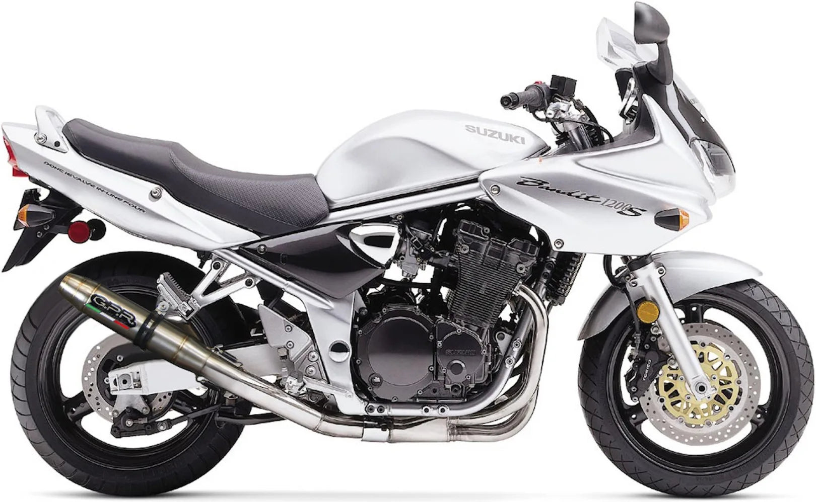 Exhaust Tip With Noise Certification Deeptone Stainless Steel - Gpr Compatible With Suzuki Gsf 1200 Bandit - S (2005-2006)