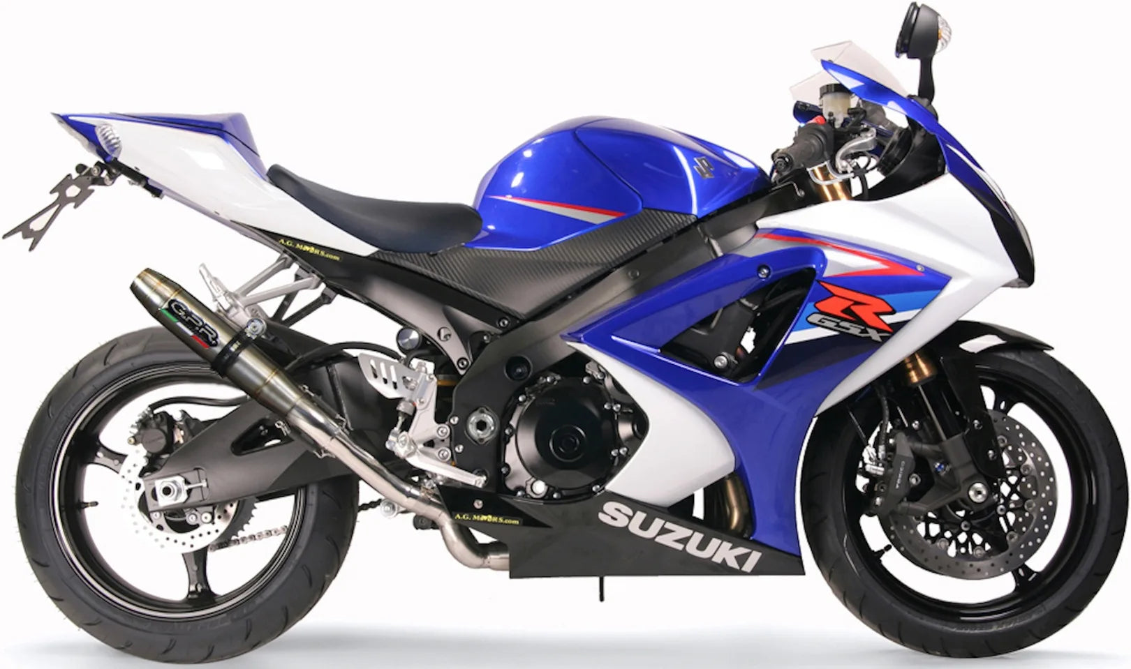 Exhaust Tip With Noise Certification Deeptone Stainless Steel - Gpr Compatible With Suzuki Gsx-R 1000 K7 (2007-2008)