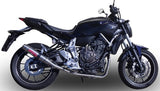 Complete Exhaust System Without Catalytic Converter And Without Sound Certification Deeptone Stainless Steel - Gpr Compatible With Yamaha Mt-07 (2014-2016)