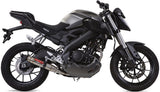 Exhaust Tip With Noise Certification Deeptone Stainless Steel - Gpr Compatible With Yamaha Mt-125 (2014-2016)