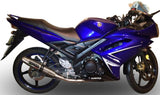 Complete Non-Catalytic Exhaust System With Sound Certification Deeptone Stainless Steel - Gpr Compatible With Yamaha X1R 135 (2005-2012)