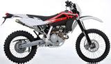 Complete Non-Catalytic Exhaust System With Sound Certification Deeptone Stainless Steel - Gpr Compatible With Husqvarna Te 125 4T (2010-2013)