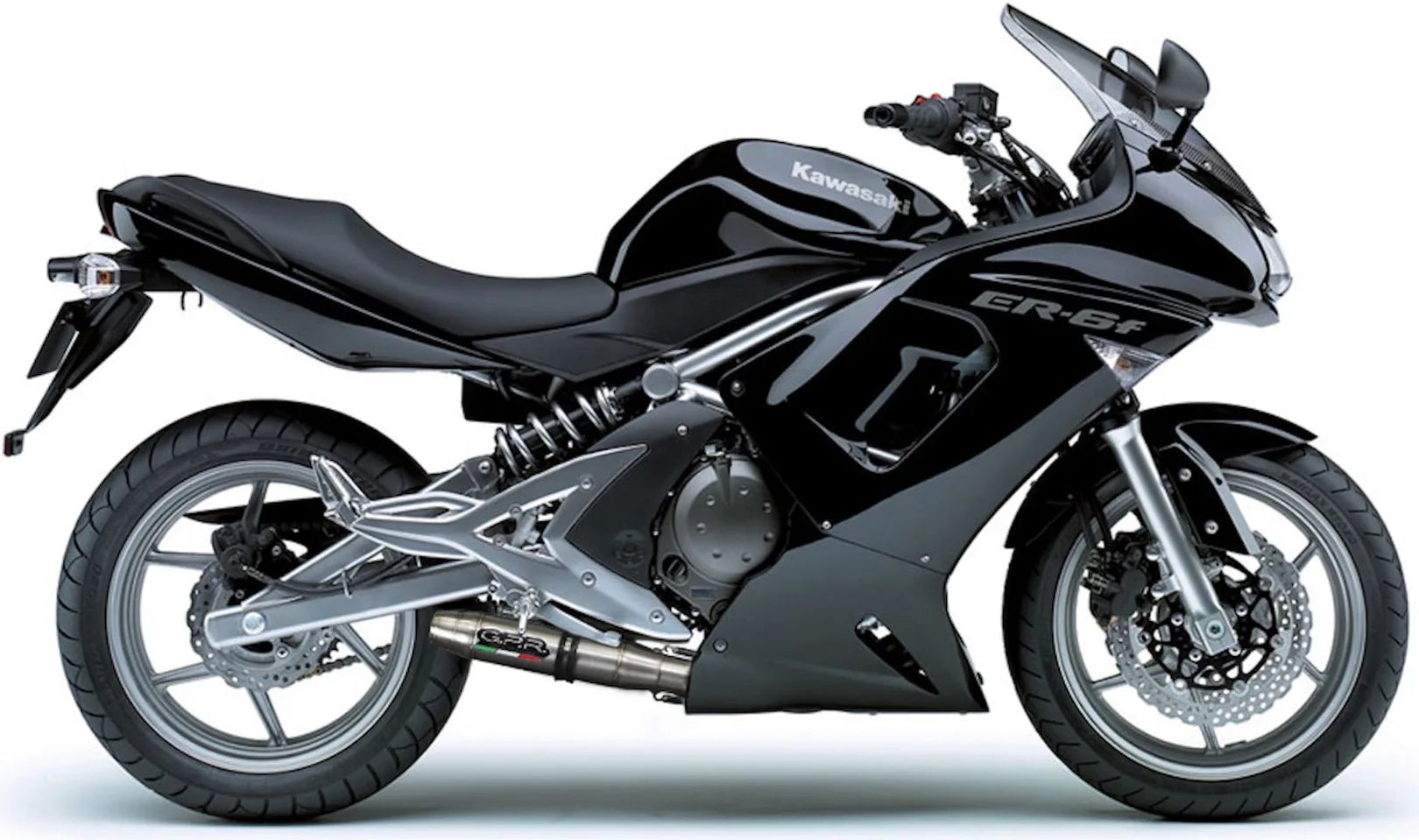 Complete Catalytic Exhaust System With Sound Certification Deeptone Stainless Steel - Gpr Compatible With Kawasaki Er-6 N (2012-2016)