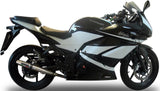 Exhaust Tip Without Sound Certification Deeptone Stainless Steel - Gpr Compatible With Kawasaki Ninja 250 R (2007-2014)