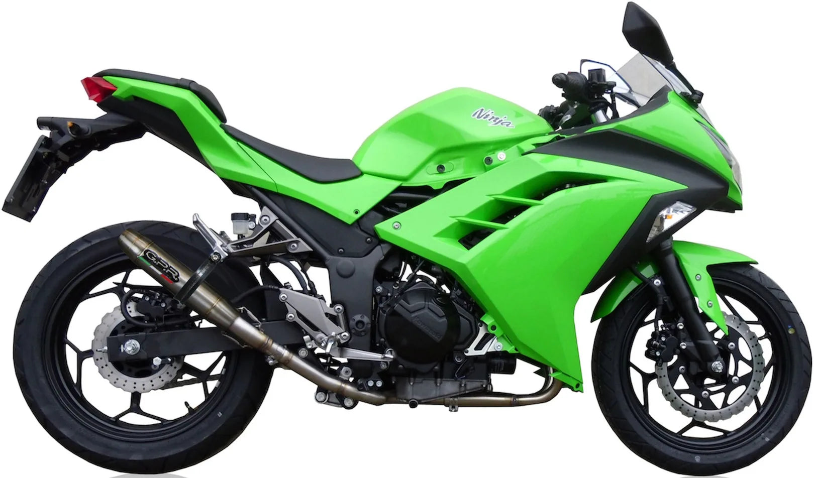 Complete Catalytic Exhaust System With Sound Certification Deeptone Stainless Steel - Gpr Compatible With Kawasaki Ninja 300 R (2012-2017)