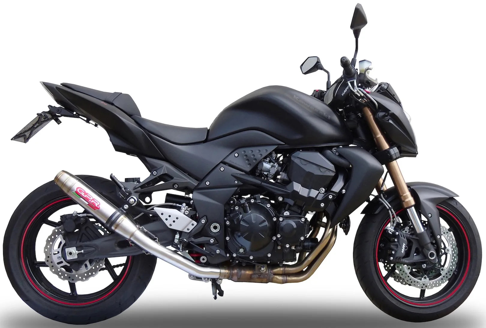 Exhaust Tip With Noise Certification Deeptone Stainless Steel - Gpr Compatible With Kawasaki Z 750 - R (2007-2014)