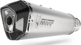 Catalytic Exhaust Tip With Sound Certification Delta Race Stainless Steel Carbon - Mivv Compatible With Ducati Hypermotard 939 (2016-2018)