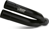Non-Catalytic Exhaust Tip With Sound Certification Double Gun Steel Black - Mivv Compatible With Benelli 502 C (2019-2024)