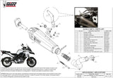 Exhaust Tip With Noise Certification Delta Race Stainless Steel Carbon - Mivv Compatible With Benelli Trk 502 (2017-2024)
