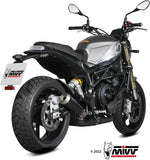 Exhaust Tip With Noise Certification X-M1 Steel Black - Mivv Compatible With Benelli Leoncino 800 (2022-2024)