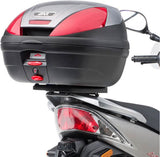 Monolock Vision Black Tech Top Case - 34 Lt Vision Technopolymer - Givi Compatible With Kymco Agility 50 - 125 - 150 R16+ (2008-2013)
