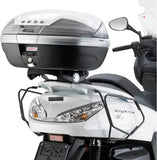 Monokey Trekker Black Aluminium Top Case - 33 Lt Trekker Aluminium - Givi Compatible With Yamaha Majesty 400 (2009-2014)