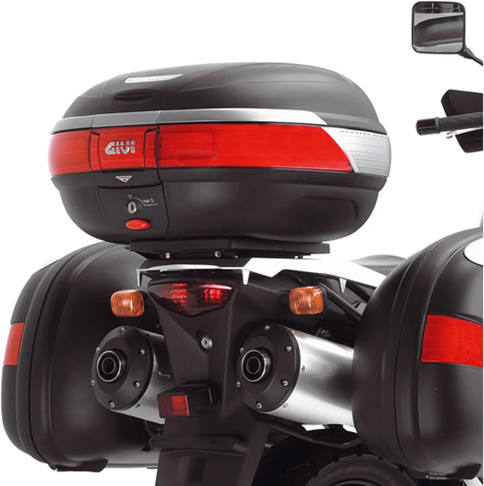Monokey Black Top Case - 34 Lt Technopolymer - Givi Compatible With Suzuki Dl 1000 V-Strom (2002-2011)
