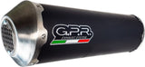Exhaust Tip With Noise Certification Evo4 Road Black Aluminium - Gpr Compatible With Piaggio Beverly 250 S (2004-2007)