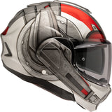 Flip-Up Motorcycle Helmet Hjc F100 Advanced Fiberglass Composite Mc1 Antman Marvel Size 07 S