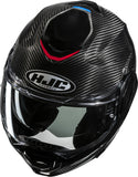 Flip-Up Motorcycle Helmet Hjc F100 Carbon Carbon Fiber Mc21 Stan Size 08 M
