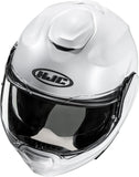 Flip-Up Motorcycle Helmet Hjc F100 Advanced Fiberglass Composite Pearl White Size 08 M