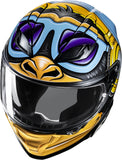 Full-Face Motorcycle Helmet Hjc F71 Advanced Fiberglass Mc23 Monkey Dj Size 10 Xl