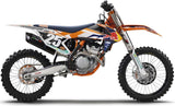 Complete Non-Catalytic Exhaust System With Sound Certification Furore Aluminium Black - Gpr Compatible With Ktm 250 Sx-F (2007-2015)