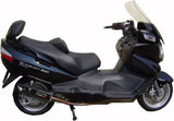 Complete Catalytic Exhaust System With Sound Certification Furore Aluminium Black - Gpr Compatible With Suzuki An 650 Burgman (2002-2012)