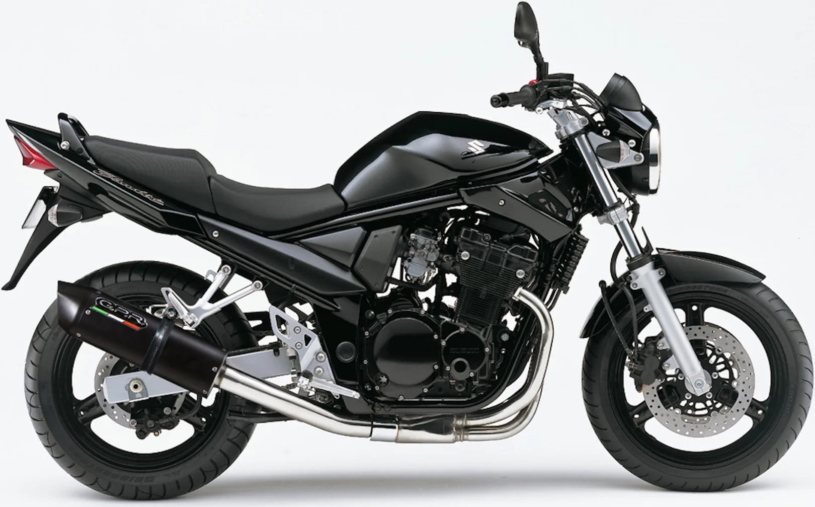 Exhaust Tip With Noise Certification Furore Aluminium Black - Gpr Compatible With Suzuki Gsf 600 Bandit - S (1995-2005)