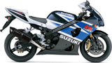 Exhaust Tip With Noise Certification Furore Aluminium Black - Gpr Compatible With Suzuki Gsx-R 1000 (2003-2004)